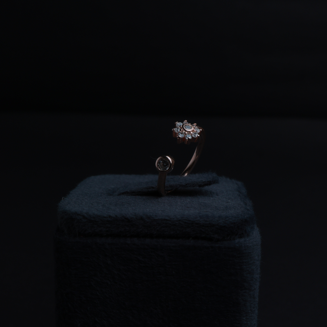 Petal Glow Adjustable Ring