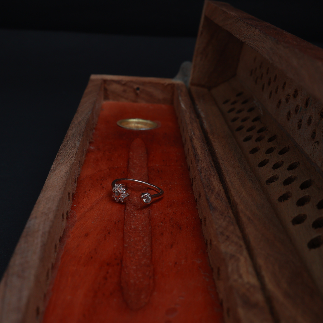 Petal Glow Adjustable Ring