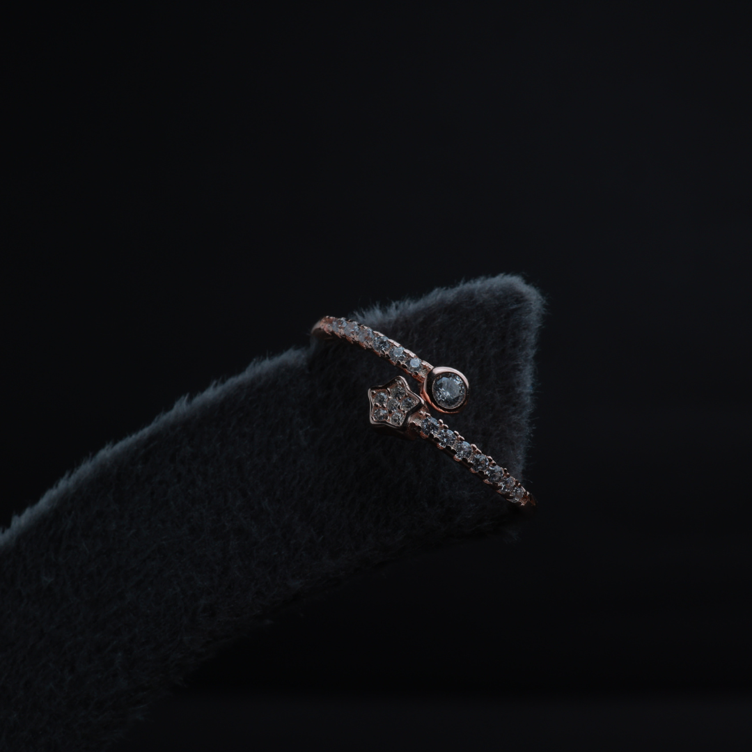 Starlight Duo Adjustable Ring