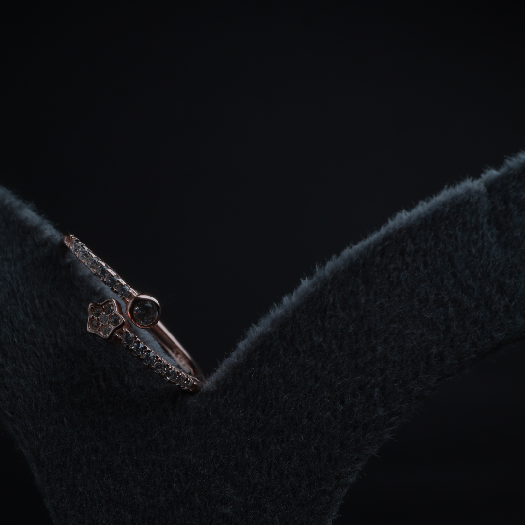 Starlight Duo Adjustable Ring