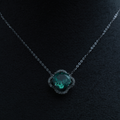 Mystic Verde Silver Pendant Chain