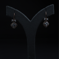 Bow Accent Crystal Earrings