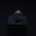 Halo Spark Solitaire Ring