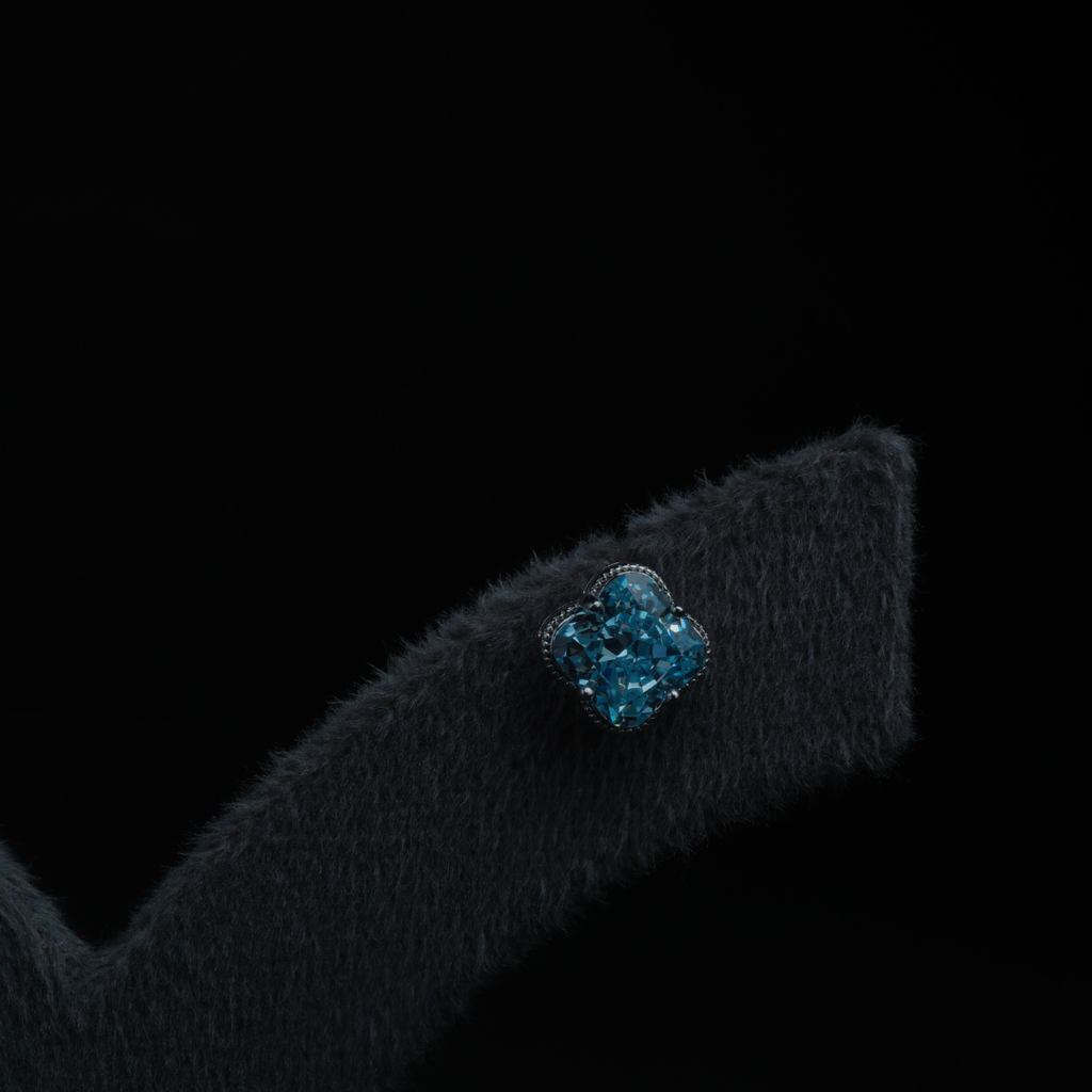 Ocean Blue Crystal Studs