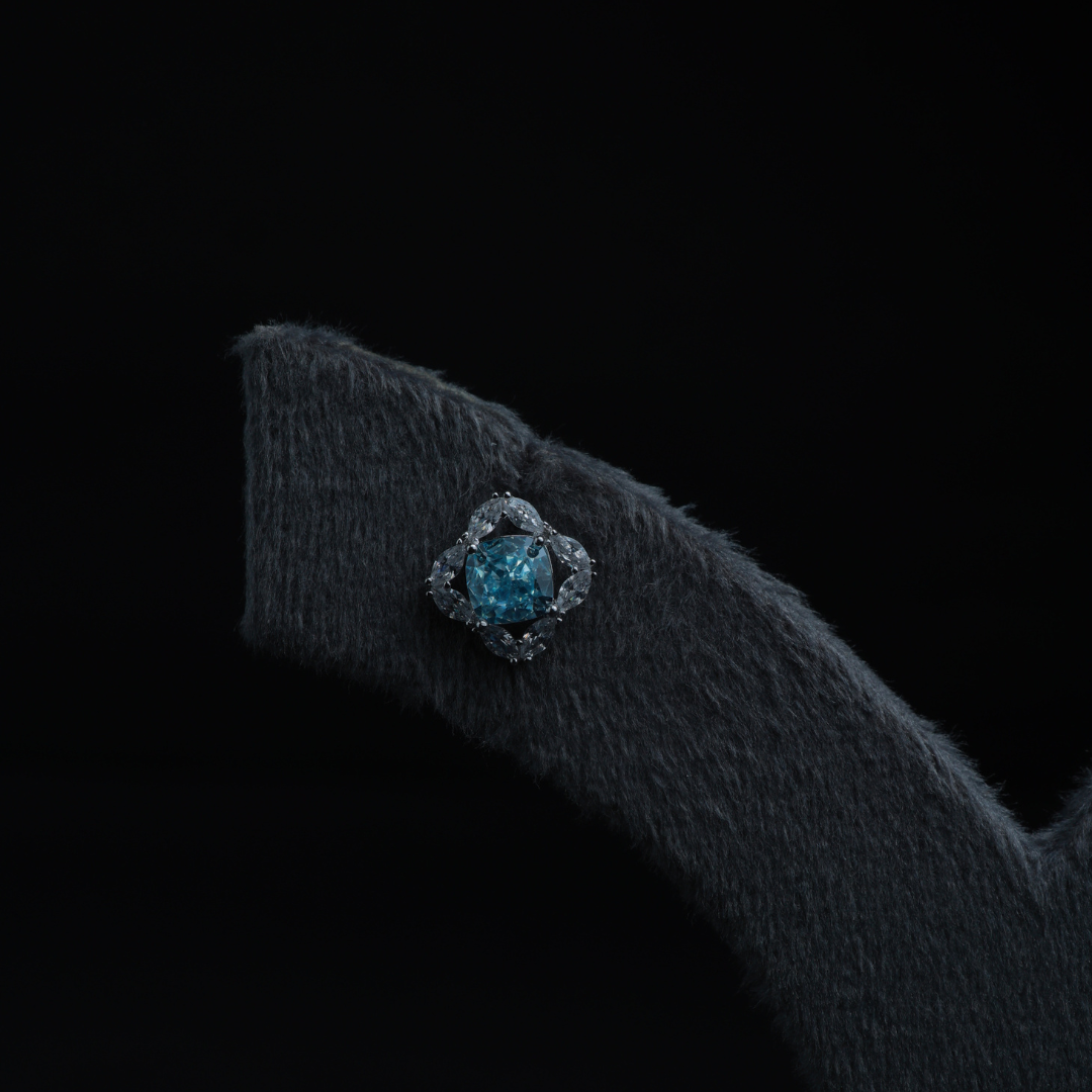 Ocean Blue Crystal Studs