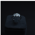 Trio Solitaire Ring