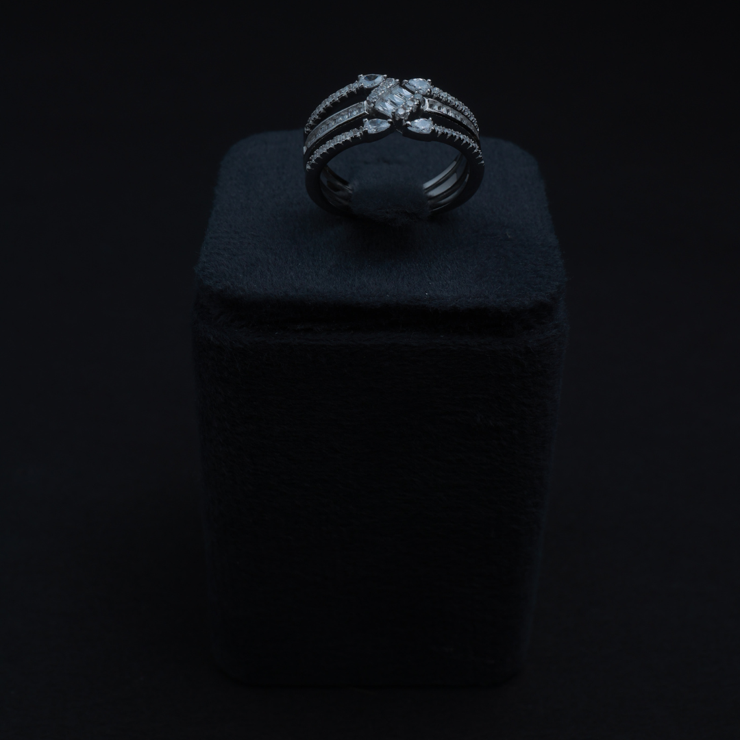 Baguette Triple Ring