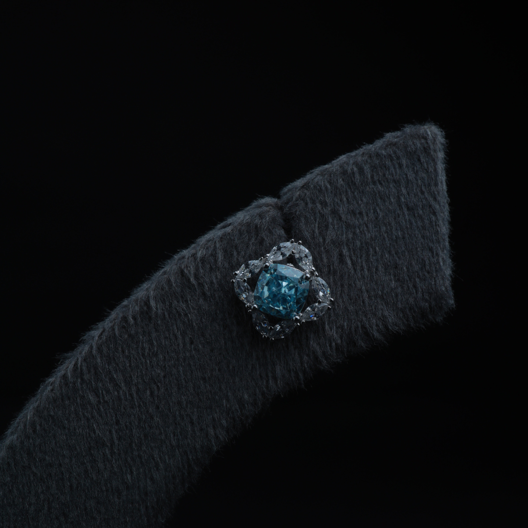 Ocean Blue Crystal Studs