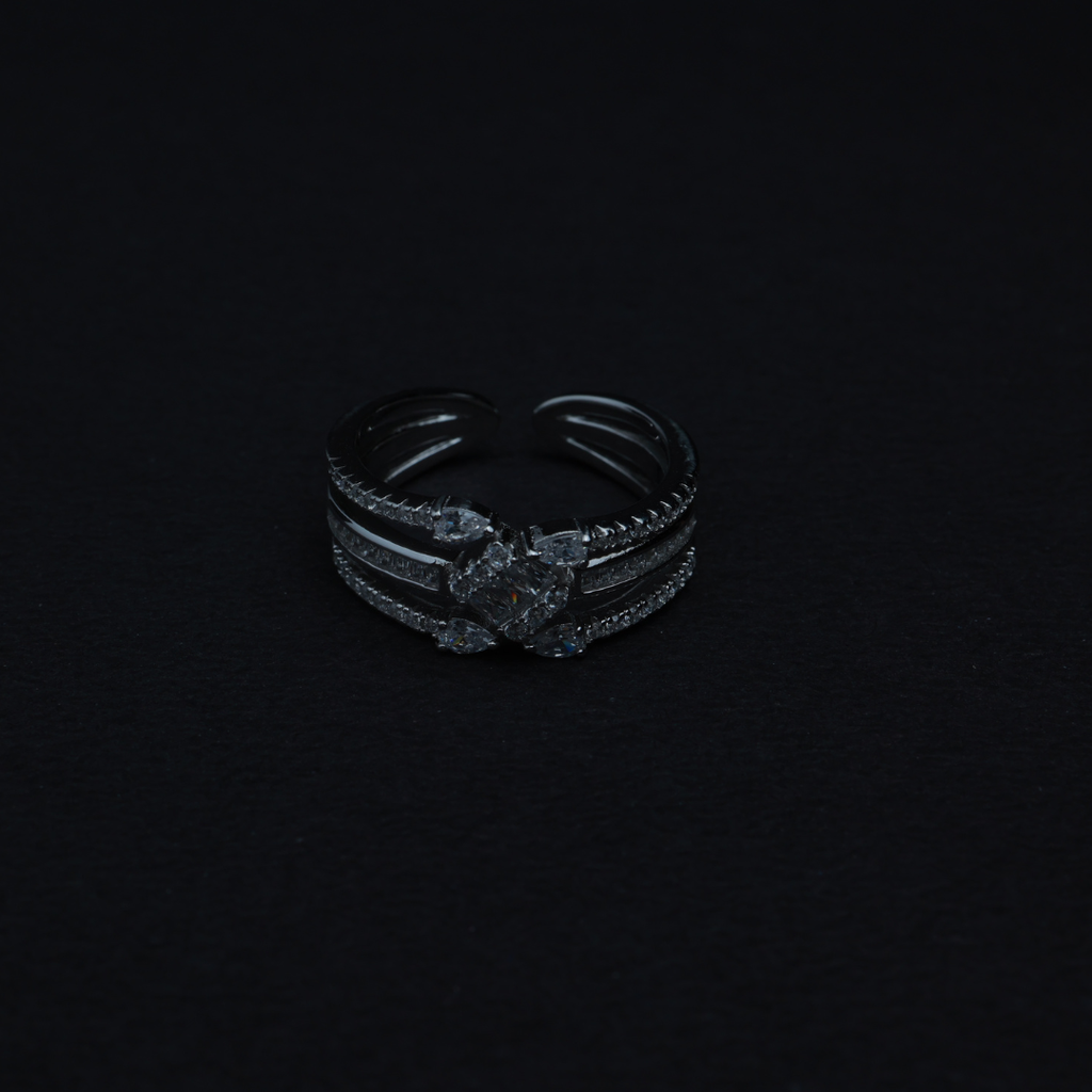 Baguette Triple Ring