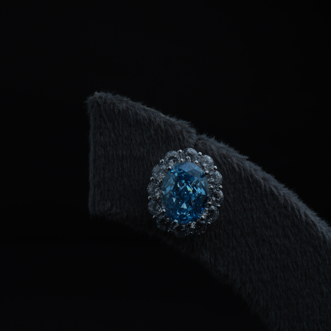 Classic Blue Stud Earrings