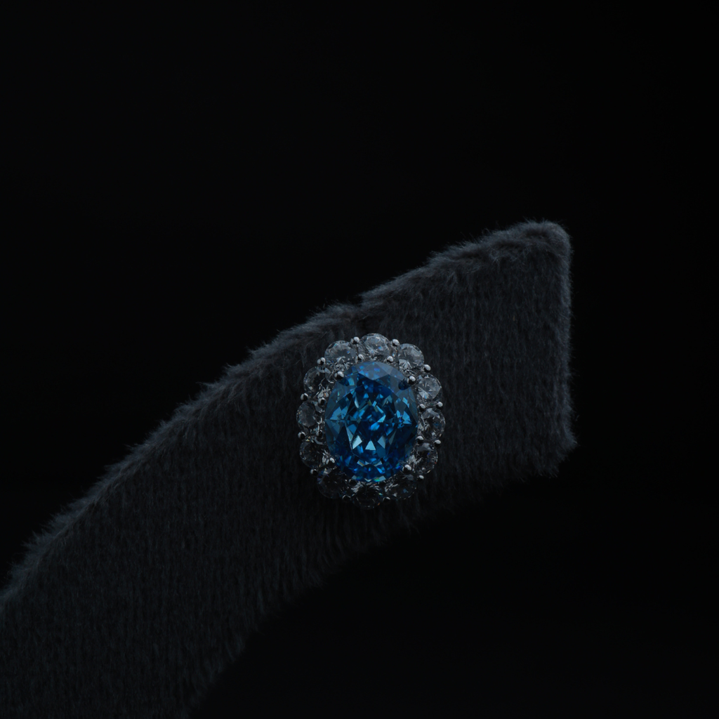 Classic Blue Stud Earrings