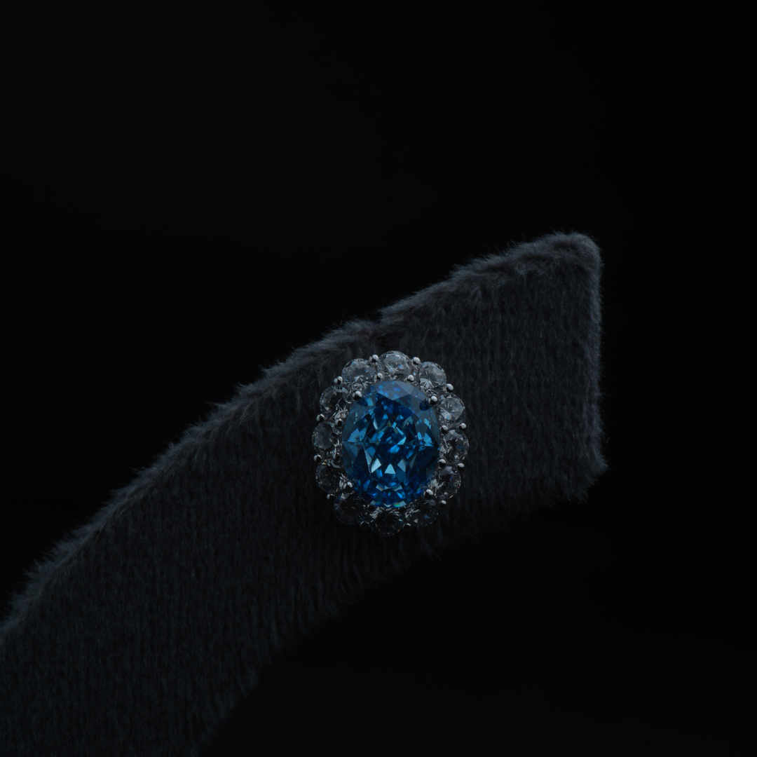 Classic Blue Stud Earrings