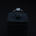 Radiance Halo Solitaire Ring